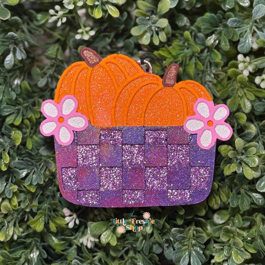 Pumpkins In Basket Freshie