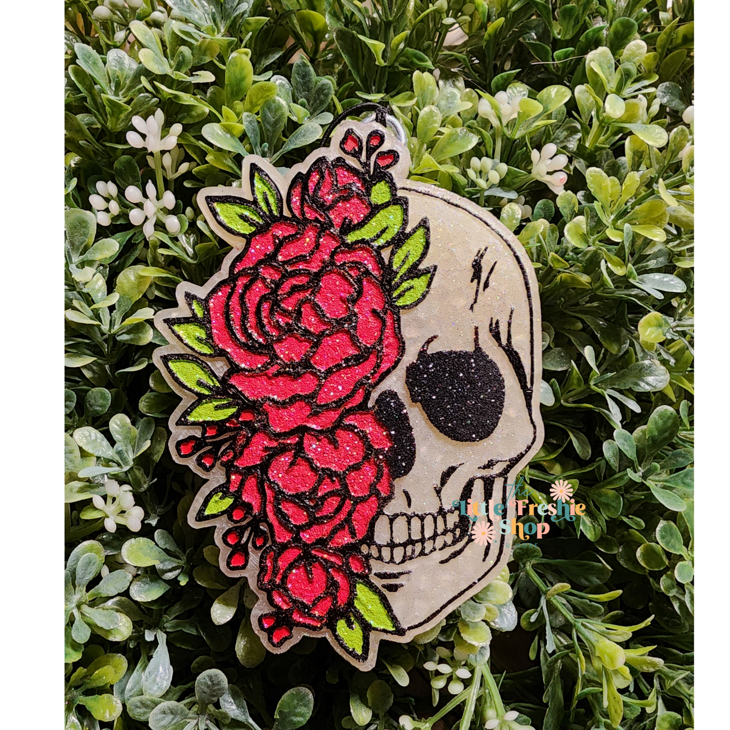 Floral Skull Freshie, Skull Freshy
