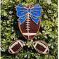 Football With Bow Freshie, Coquette Bow